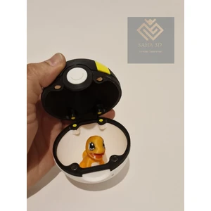 Saha 3D Pokemon Ultra Poke Topu (Charmander Hediyeli)