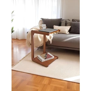 Demeter Ahşap C Sehpa Tekerlekli