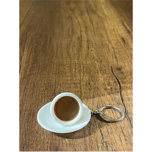 Kahve Fincanı Anahtarlık - Dekoratif Mini Fincan Modeli (2 Adet)