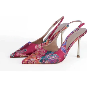 Valley  Etnik Desen Topuklu Ayakkabı