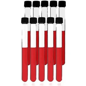 Alp in Alpes Deney Tüpü Cam Vida Kapaklı Dibi Yuvarlak 10 Adet Boy 100 mm