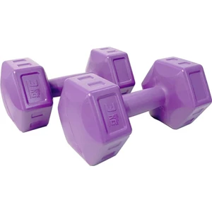 Mor Vinil Kaplama Dambıl Seti 3 kg x 2 Adet – Toplam 6 kg, Ev ve Spor Salonu Kullanımına Uygun
