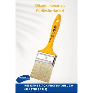 Kestirme Fırça Profesyonel 2.0 (Plastik Saplı) – Hassas ve Dayanıklı Boya Fırçası