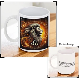 Burc Açıklamalı Kupa Bardak - Aslan