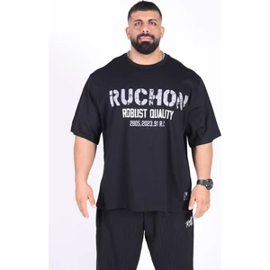 Bigsize - R.r. Quality 2805 Erkek Geniş Kalıp Sporcu Tişört - Fitness & Spor Giyim - Rahat Pamuklu Kumaş