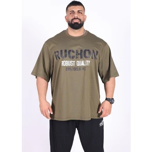 Bigsize - R.r. Quality 2805 Erkek Geniş Kalıp Sporcu Tişört - Fitness & Spor Giyim - Rahat Pamuklu Kumaş