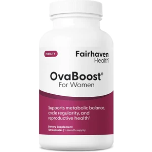 Fairhaven Health Ovaboost Fertility Supplements For Women | Conception For Her Support Ovulation & Egg Quality With Myo-Inositol & Folate | Prenatal Vitamin Natural Fertility Support | 120 Capsules