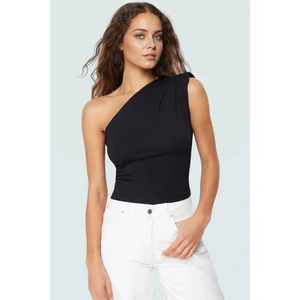 Pamuklu Asimetrik Tek Omuz Bluz Rahat Esnek Yazlık Profesyonel Görünüm Özenle Seçilmiş