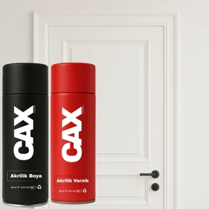 Ahşap & Lake & Mdf & Panel Kapı Boyası Akrilik Sprey Boya 400 ml + Boya Koruma ve Parlaklık Verniği
