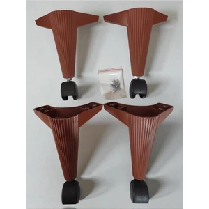 Tekerlekli Sehpa Masa Ayağı,akıllı Sehpa Ayağı, Sihirli Sehpa Ayağı Siyah 4 Adet 360 Derece 20 cm