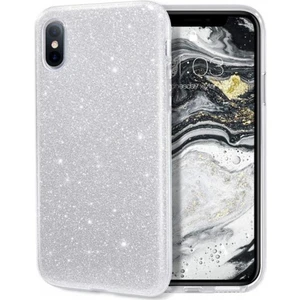 iPhone 7/8/se/7plus/8plus/x/xs/xs Max Modelleriyle ile Uyumlu Parlak Simli Transparan Silikon Kılıf