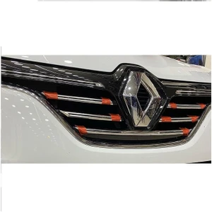 Megane 4 Krom Ön Panjur  2016 - 2019  Paslanmaz Çelik 5 Parça