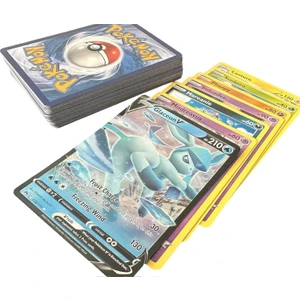 50 Adet Orijinal Pokemon Kartı 1 Adet Nadir Kart