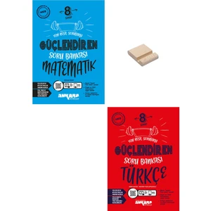 Ankara Yayıncılık Lgs 8. Sınıf Güçlendiren Matematik ve Türkçe Soru Bankası + Telefon Tutucu