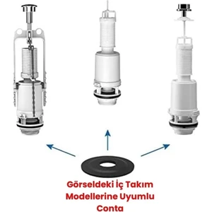 Tema Klozet Rezervuar Iç Takım Conta Tema Boşaltma Conta Siamp Klozet Rezervuar Boşaltma Grubu Conta