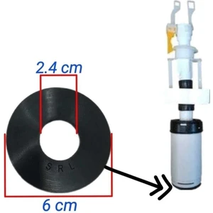Eski Tip Gömme Rezervuar Iç Takım Boşaltma Grubu Contası 6cm Boşaltma Grubu Contası