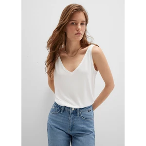 Dantel Detaylı Tencel TM Beyaz Modal Atlet 1613215-70057