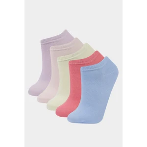 Kız Çocuk 5'li Pamuklu Patik Çorap