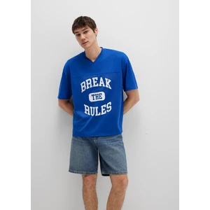 Baskılı Mavi Tişört 0612849-70907