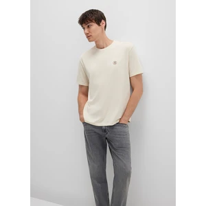 Mavi Logo Işlemeli Bej Basic Tişört 067074-70072