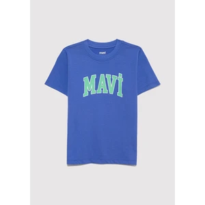 Mavi Logo Baskılı Mavi Tişört 6610030-70576