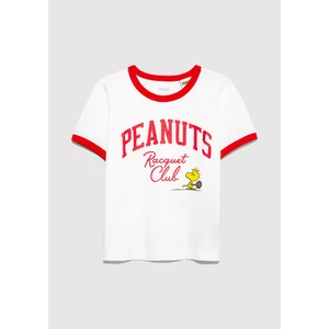 Peanuts Baskılı Ekru Tişört 7610371-70057