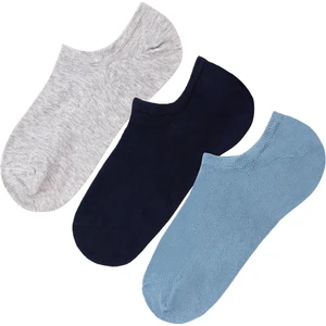 3 Lü Paket Kadın Çorabı  - Navy/ındıgo/gray