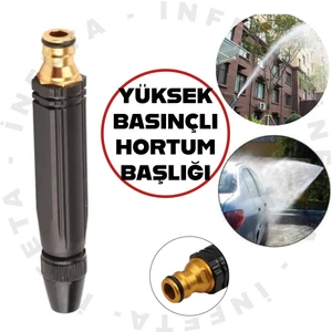 Yüksek Basınçlı Ayarlanabilir Bahçe Sulama Püskürtme Tabancası Hızlı Araba Yıkama Hortum Başlığı