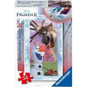 54 Parça  Mini Puzzle Frozen Olaf And Sven