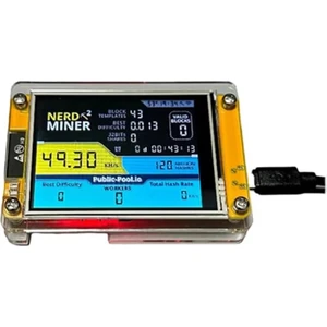 Nerdminer V2 2.8 Inç Ekran Btc Solo Piyango Nerd Miner Kripto Bitcoin Madencilik Makinesi (Yurt Dışından)