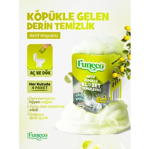 Klozet Tuvalet Wc Temizleyici, Aktif Köpüklü, Ekolojik Doğa Dostu, Limon Ferahlığı, Aylık Paket
