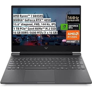 Hp Victus Gaming Dizüstü Bilgisayar, 15,6 Inç Fhd IPS 144 Hz, Amd Ryzen™ 7 8845HS 5,1 Ghz Işlemci, 16 GB DDR5-5600, 1 Tb Pcıe® Nvme™ M.2 Ssd, Nvıdıa® Geforce Rtx™ 4050 6 GB Gddr6, Freedos, B9KM3EA