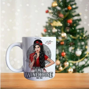 Amy Winehouse Back To Black Unutulmaz Sanatçı Porselen Kupa