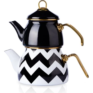 Zigzag Emaye Çaydanlık Takımı