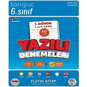 Tonguç 6.sınıf Yazılı Denemeleri 1. Dönem 1. ve 2. Yazılı