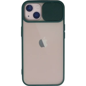 iPhone 13 Kılıf Palm Buzlu Kamera Sürgülü Silikon - Yeşil - NEONX6159-1842