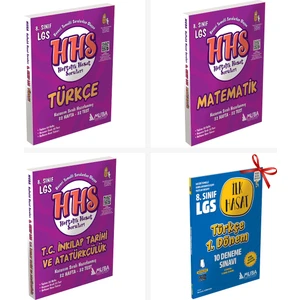 8.Sınıf Türkçe, Matematik ve İnkılap tarihi HHS Set. Türkçe İlk H