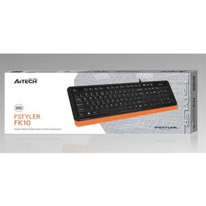 FK10 USB Kablolu Multimedia Klavye Turuncu