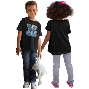 Unisex Tralalero Tralala Baskılı T-Shirt, Oversize Tung Tung Tung Sahur Temalı Bisiklet Yaka Tişört