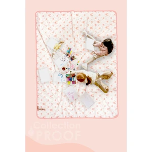 Proof Sıvı Geçirmez 140X200 cm Bebek Çocuk Oyun Etkinlik Aktivite Beslenme Örtüsü Cream