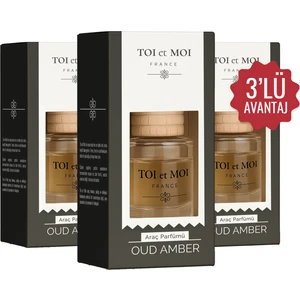 3'lü Oud Amber Oto Araç Parfümü 3x8 ml