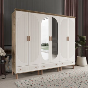 Furkan 6 Kapaklı Gardırop Dolap 240cm