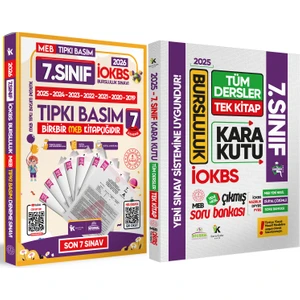 Karakutu Yayınları 2026 7. Sınıf LOKBS Paket ‘7li Tıpkı Basım - Tüm Dersler Tek Kitap Çözümlü Çıkmış Soru Bankası 2’li Set