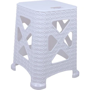 Trend Büyük Tabure (6 Adet) Beyaz