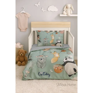 Mira Home Yenidoğan Kız / Erkek Unisex Bebek Nevresim Takımı 3D Pamuklu Sevimli Hayvanlar