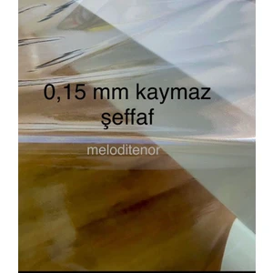 Düz Ince Şeffaf 0,15 mm En Net Görüntü Pvc Naylon Muşamba Masa Örtüsü