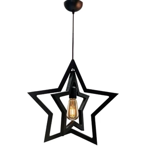 Ikili Yıldız Avize Çift Fonksiyonlu Çocuk-Genç Odası Tekli Avize Sarkıt Modern Dekoratif Lamba