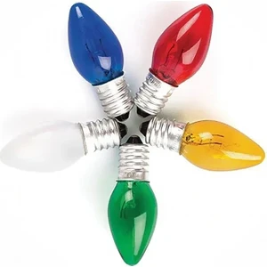 ( 5 Adet ) Tuz Lambası Ampulü E14 Gece Lambası Ampulü Renkli Parfüm Ampul