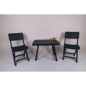 Sky Katlanır Sehpa Sandalye Set Piknik Kamp Seti Antrasit