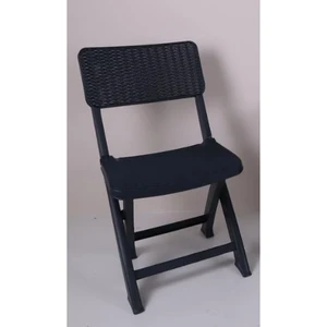 Sky Katlanır Rattan Sandalye (Kamp - Piknik Sandalyesi) Antrasit